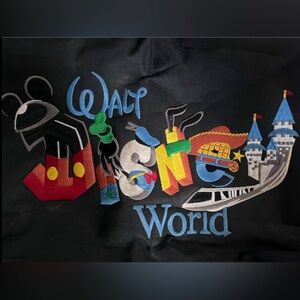 Black Walt Disney World Embroidered Tote Bag